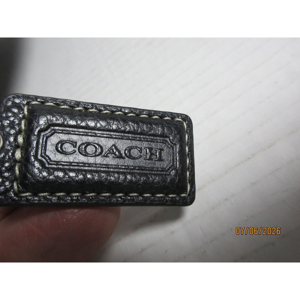 Coach Kristen Black Pebbled Leather Hobo Shoulder Bag F15064 - Picture 4 of 10